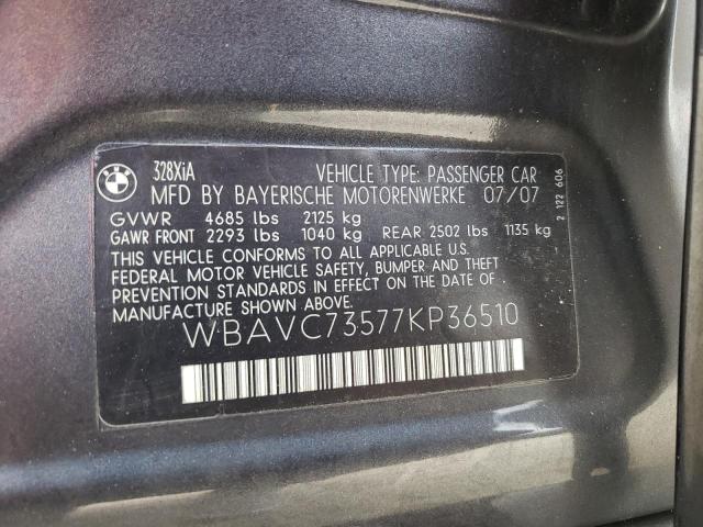 Photo 11 VIN: WBAVC73577KP36510 - BMW 328 XI SUL 