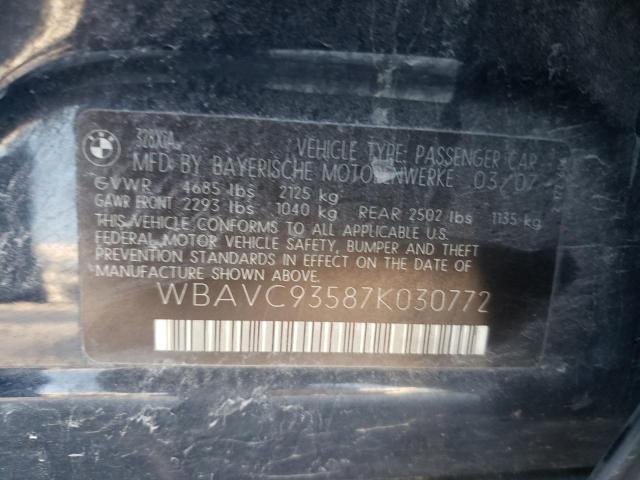 Photo 11 VIN: WBAVC93587K030772 - BMW 3 SERIES 