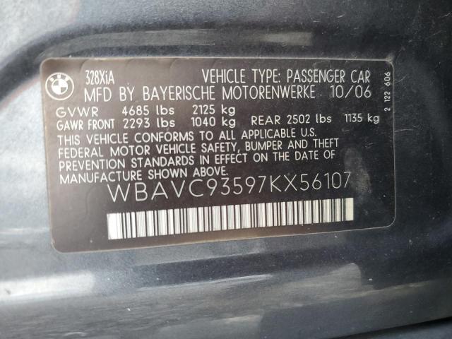 Photo 11 VIN: WBAVC93597KX56107 - BMW 328 XI 