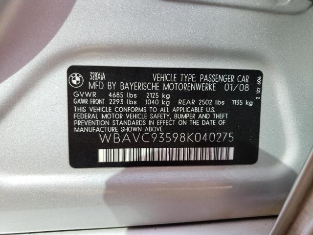 Photo 11 VIN: WBAVC93598K040275 - BMW 328 XI 