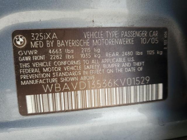 Photo 11 VIN: WBAVD13536KV01529 - BMW 3 SERIES 