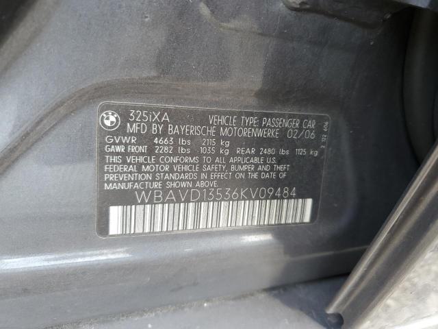 Photo 11 VIN: WBAVD13536KV09484 - BMW 325 XI 