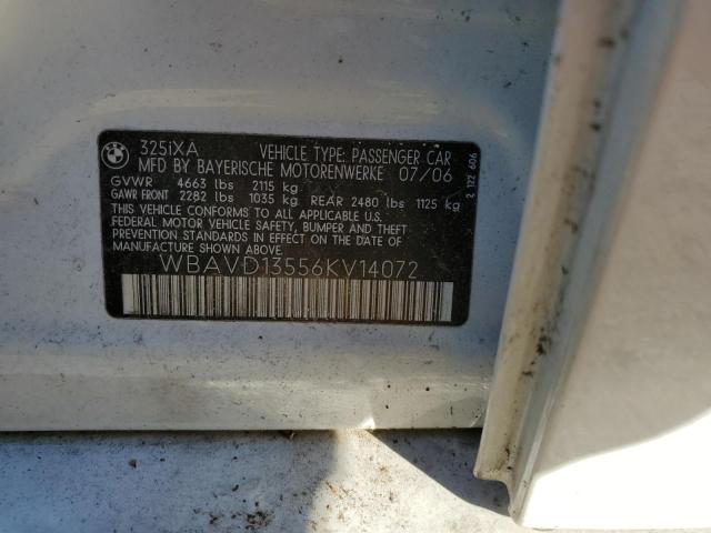 Photo 11 VIN: WBAVD13556KV14072 - BMW 3 SERIES 