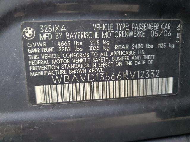 Photo 11 VIN: WBAVD13566KV12332 - BMW 325 XI 