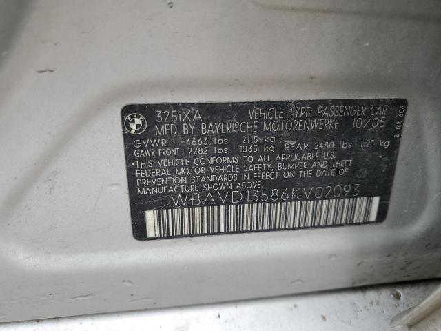 Photo 12 VIN: WBAVD13586KV02093 - BMW 3 SERIES 