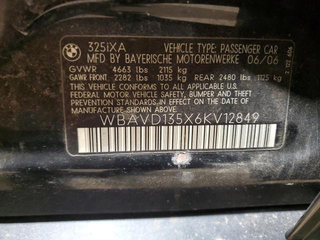 Photo 11 VIN: WBAVD135X6KV12849 - BMW 3 SERIES 