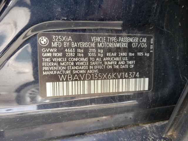 Photo 11 VIN: WBAVD135X6KV14374 - BMW 325 XI 