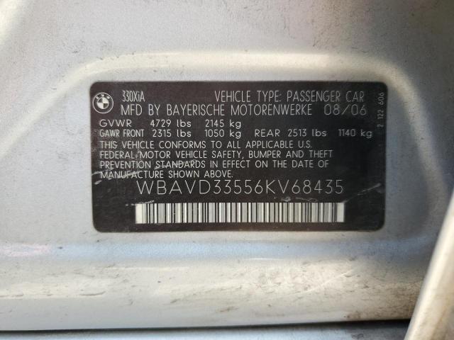 Photo 11 VIN: WBAVD33556KV68435 - BMW 3 SERIES 