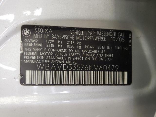 Photo 9 VIN: WBAVD33576KV60479 - BMW 330 XI 