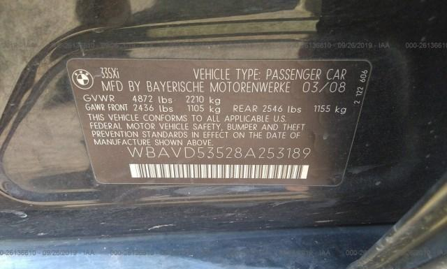 Photo 8 VIN: WBAVD53528A253189 - BMW 335 