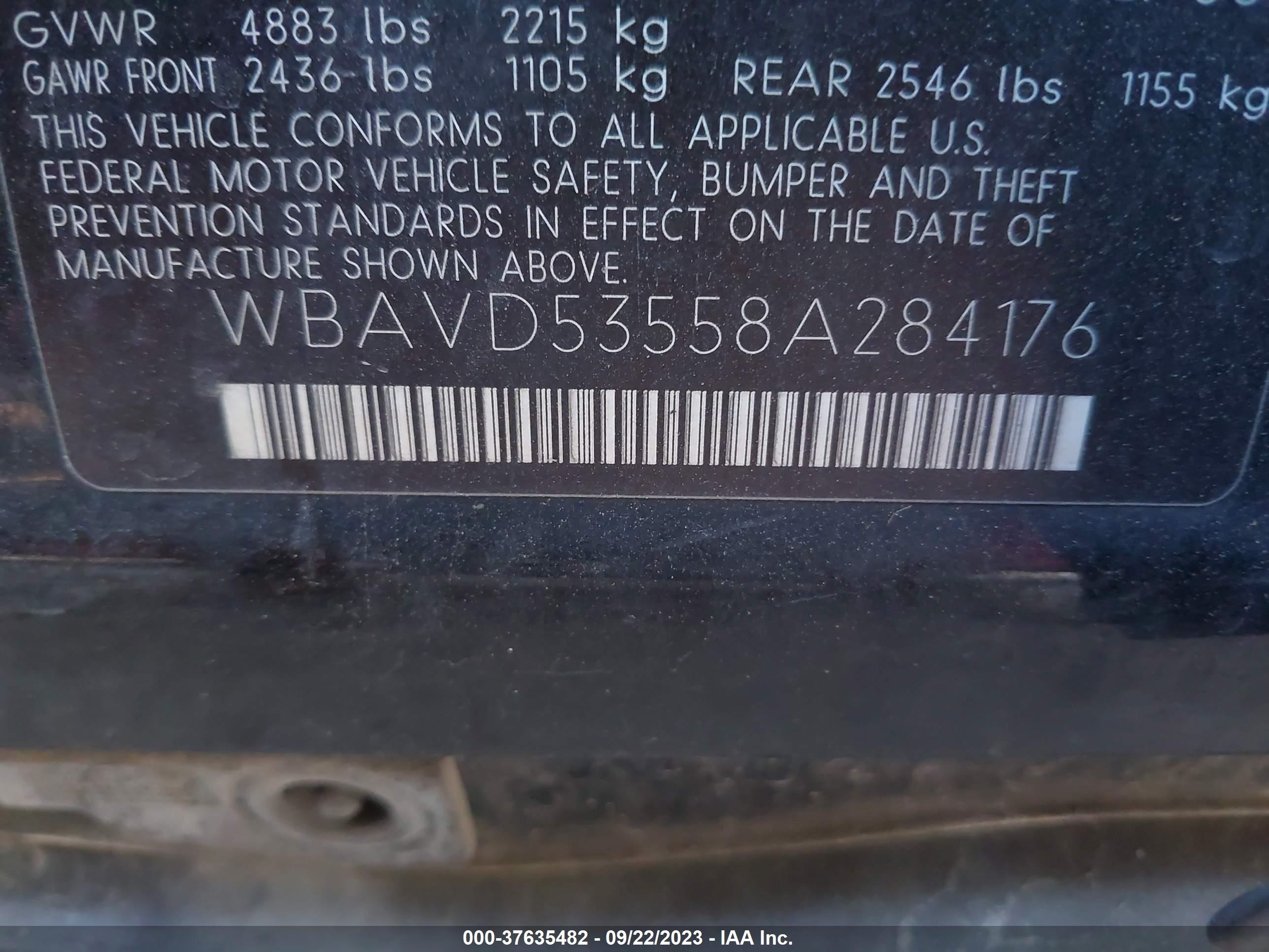 Photo 8 VIN: WBAVD53558A284176 - BMW 3ER 