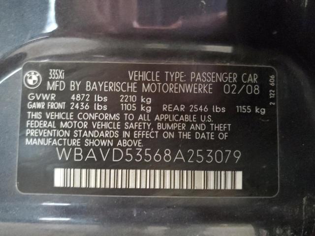 Photo 11 VIN: WBAVD53568A253079 - BMW 335 XI 