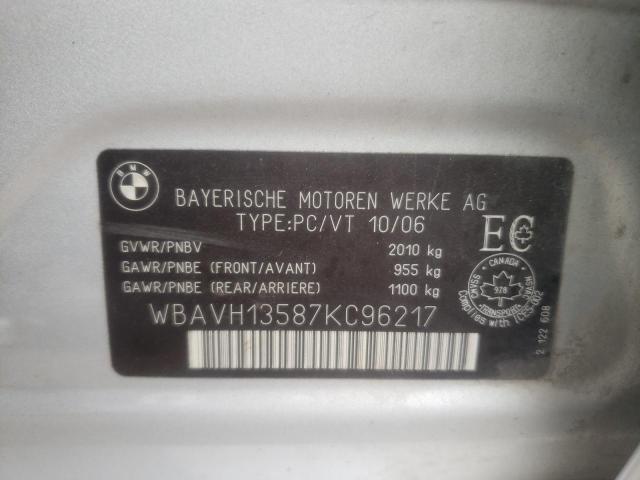 Photo 11 VIN: WBAVH13587KC96217 - BMW 3 SERIES 