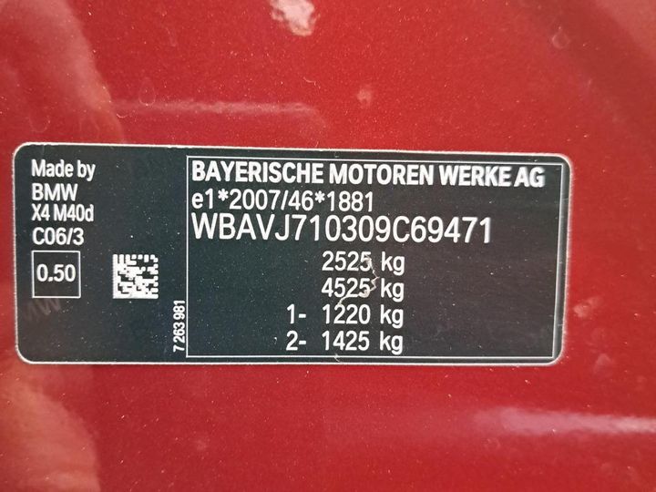 Photo 3 VIN: WBAVJ710309C69471 - BMW X4 