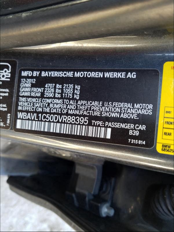 Photo 9 VIN: WBAVL1C50DVR88395 - BMW X1 XDRIVE2 