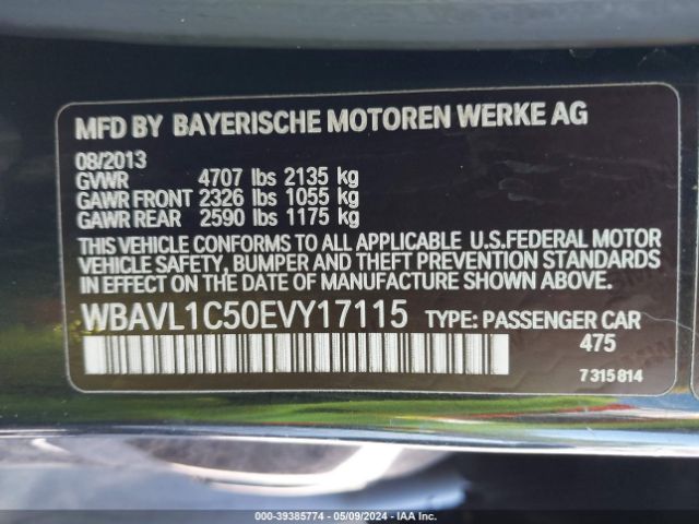 Photo 8 VIN: WBAVL1C50EVY17115 - BMW X1 