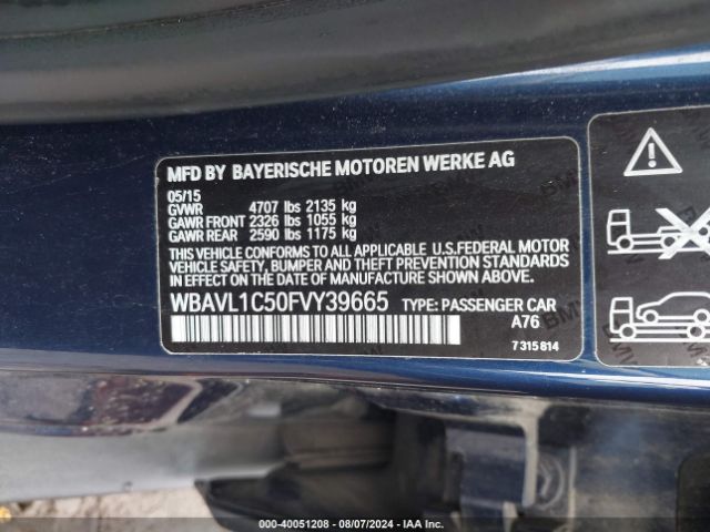 Photo 8 VIN: WBAVL1C50FVY39665 - BMW X1 