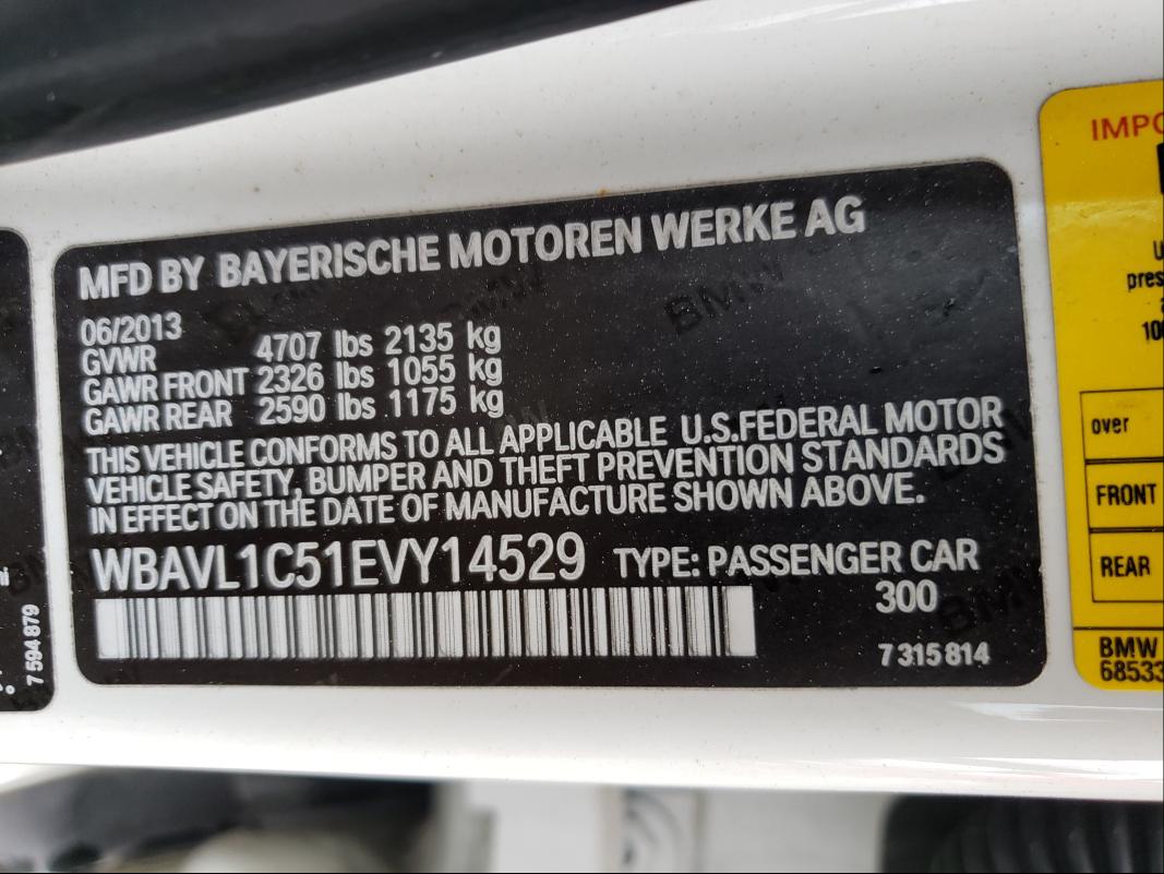 Photo 9 VIN: WBAVL1C51EVY14529 - BMW X1 