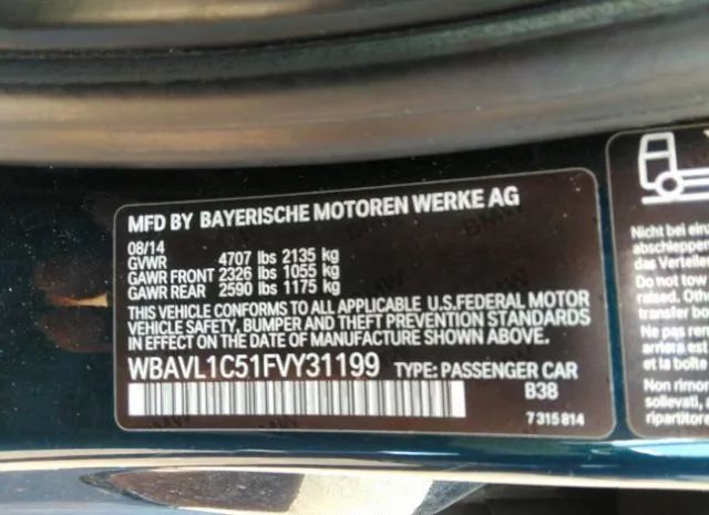 Photo 8 VIN: WBAVL1C51FVY31199 - BMW X1 