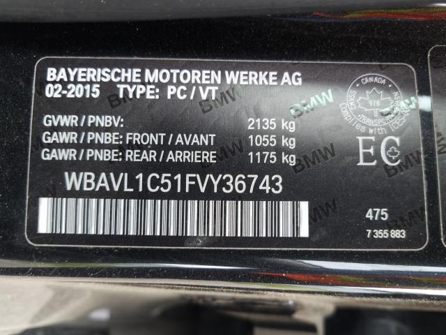 Photo 9 VIN: WBAVL1C51FVY36743 - BMW X1 