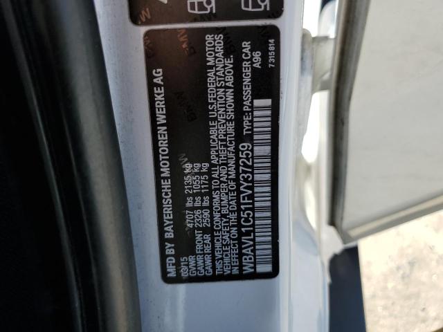 Photo 12 VIN: WBAVL1C51FVY37259 - BMW X1 