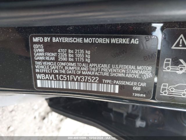 Photo 8 VIN: WBAVL1C51FVY37522 - BMW X1 