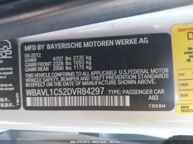 Photo 8 VIN: WBAVL1C52DVR84297 - BMW X1 