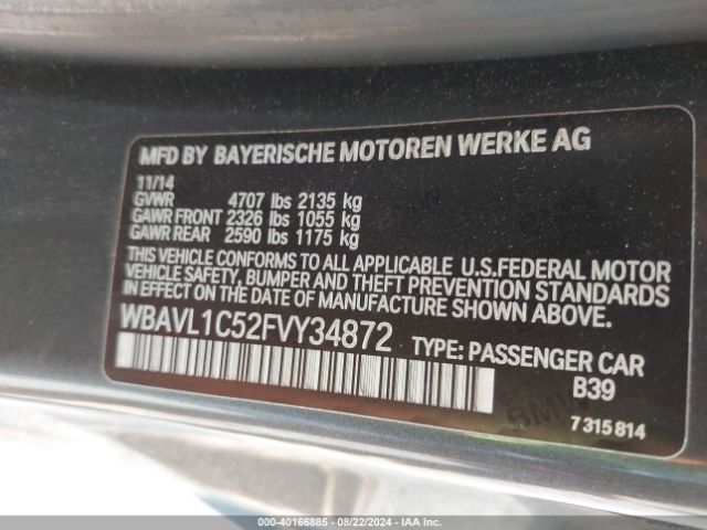 Photo 8 VIN: WBAVL1C52FVY34872 - BMW X1 