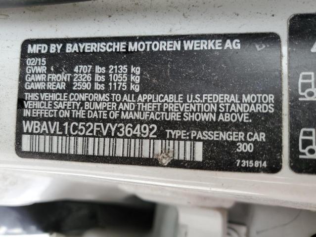 Photo 12 VIN: WBAVL1C52FVY36492 - BMW X1 XDRIVE2 