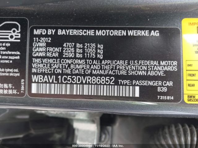 Photo 8 VIN: WBAVL1C53DVR86852 - BMW X1 