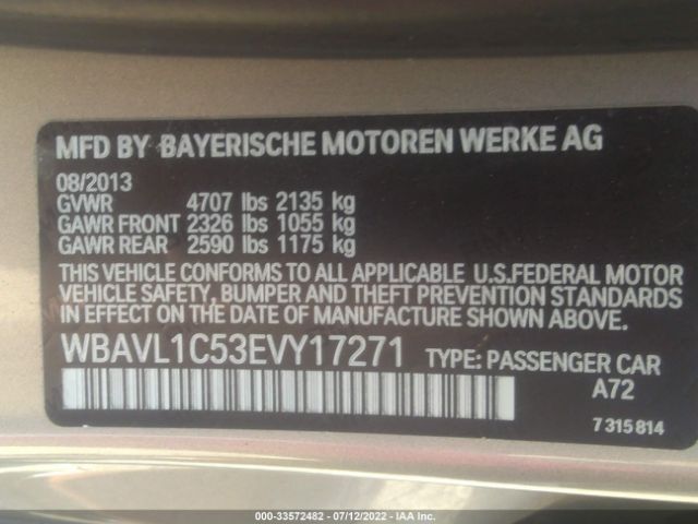 Photo 8 VIN: WBAVL1C53EVY17271 - BMW X1 