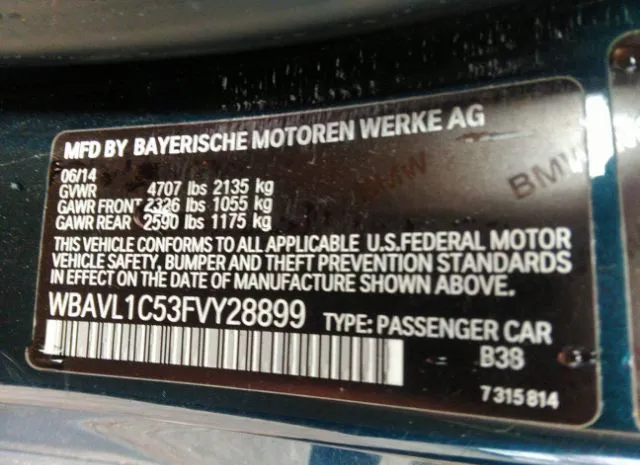 Photo 8 VIN: WBAVL1C53FVY28899 - BMW X1 