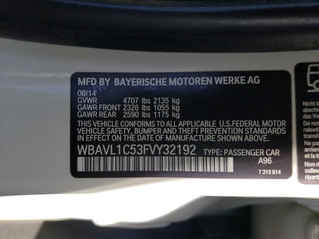 Photo 9 VIN: WBAVL1C53FVY32192 - BMW X1 XDRIVE2 