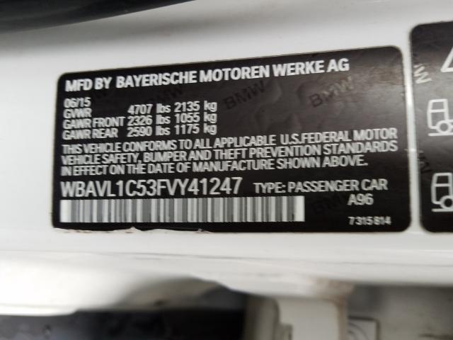 Photo 9 VIN: WBAVL1C53FVY41247 - BMW X1 