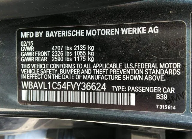 Photo 8 VIN: WBAVL1C54FVY36624 - BMW X1 