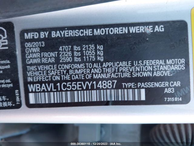 Photo 8 VIN: WBAVL1C55EVY14887 - BMW X1 