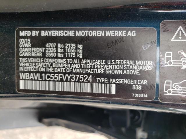 Photo 9 VIN: WBAVL1C55FVY37524 - BMW X1 XDRIVE2 