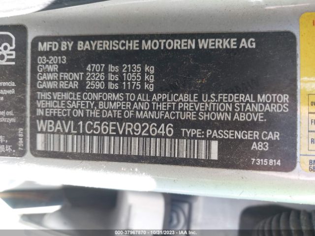 Photo 8 VIN: WBAVL1C56EVR92646 - BMW X1 