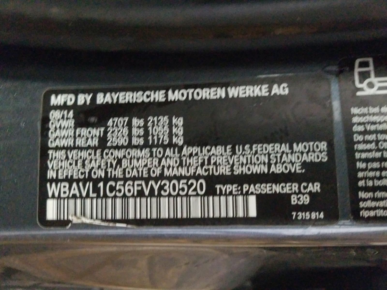 Photo 9 VIN: WBAVL1C56FVY30520 - BMW X1 XDRIVE2 