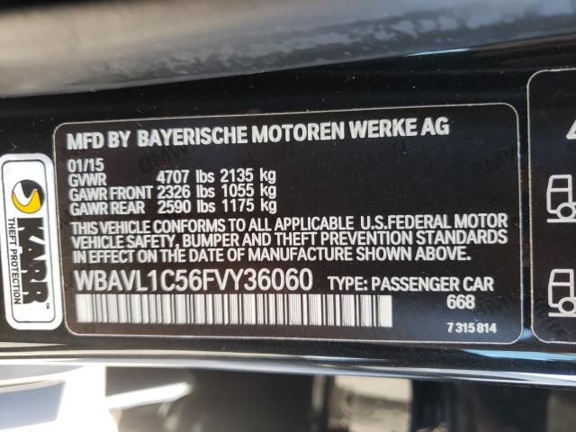 Photo 9 VIN: WBAVL1C56FVY36060 - BMW X1 XDRIVE2 