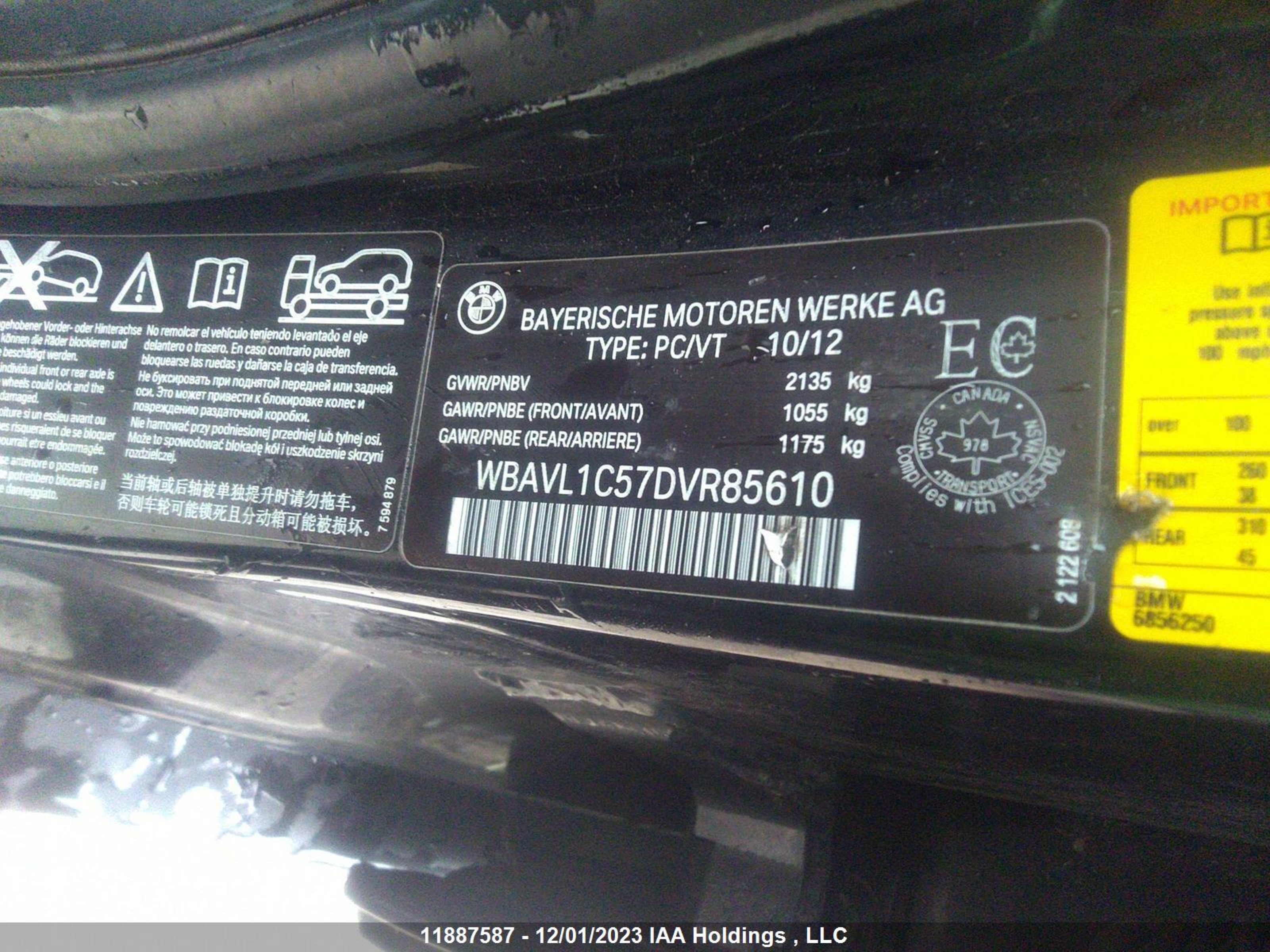 Photo 8 VIN: WBAVL1C57DVR85610 - BMW X1 