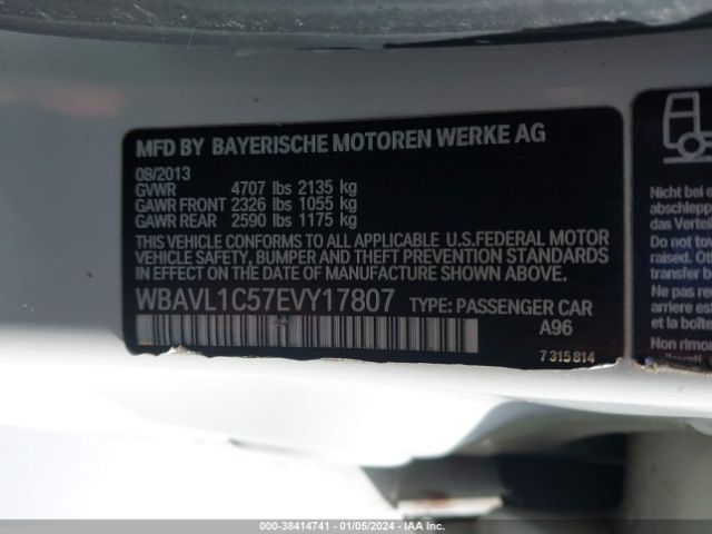 Photo 8 VIN: WBAVL1C57EVY17807 - BMW X1 