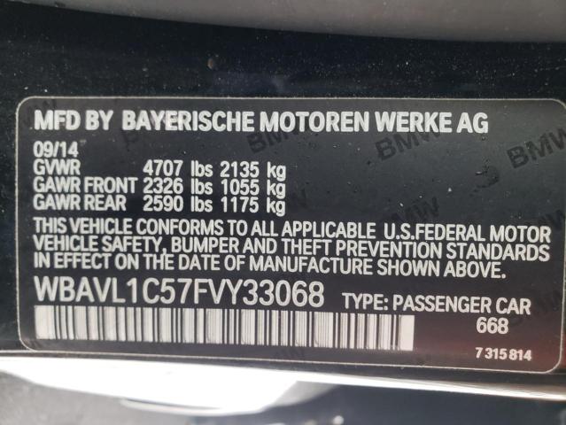 Photo 9 VIN: WBAVL1C57FVY33068 - BMW X1 XDRIVE2 