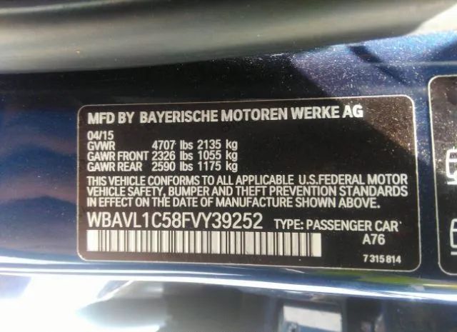 Photo 8 VIN: WBAVL1C58FVY39252 - BMW X1 