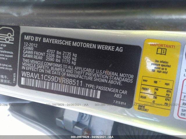 Photo 8 VIN: WBAVL1C59DVR88511 - BMW X1 