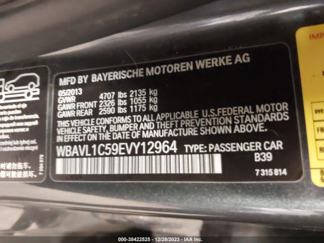 Photo 8 VIN: WBAVL1C59EVY12964 - BMW X1 