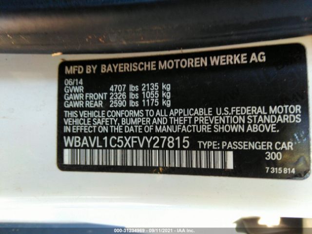 Photo 8 VIN: WBAVL1C5XFVY27815 - BMW X1 