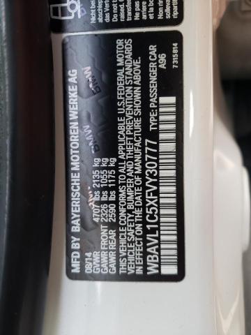 Photo 12 VIN: WBAVL1C5XFVY30777 - BMW X1 