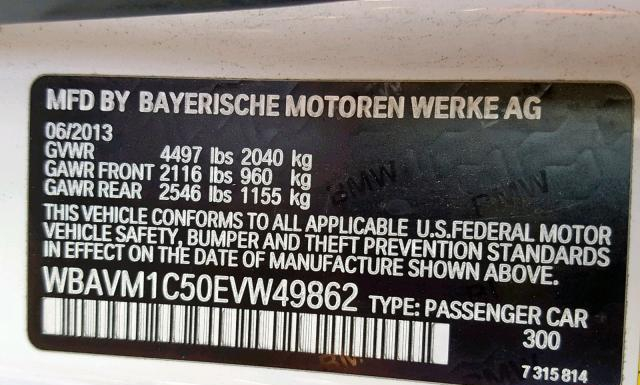 Photo 9 VIN: WBAVM1C50EVW49862 - BMW X1 