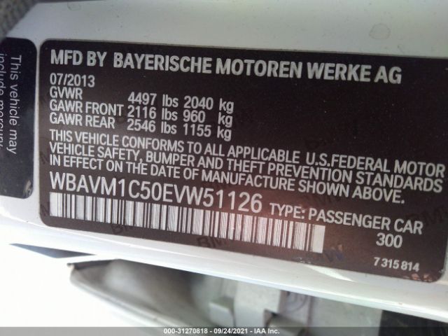 Photo 8 VIN: WBAVM1C50EVW51126 - BMW X1 